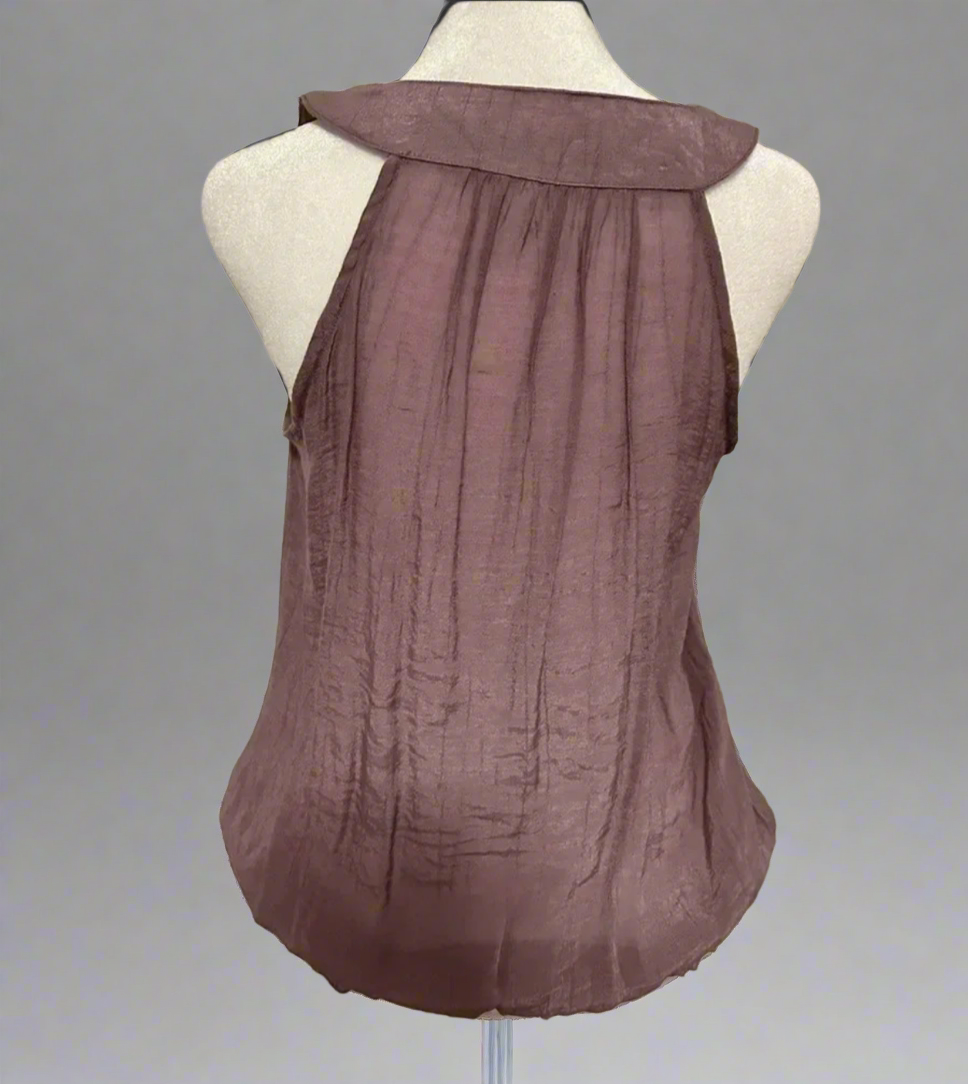 šø Papaya Vintage Charm Ruched Neckline Blouse | Mauve Dreams Collection 2025 | PuzzlePieces