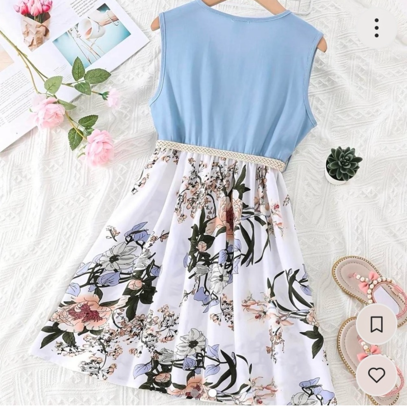 š Girls Sky Blue Garden Party Dress | Austin Childrenās Fashion 2025 |PuzzlePieces