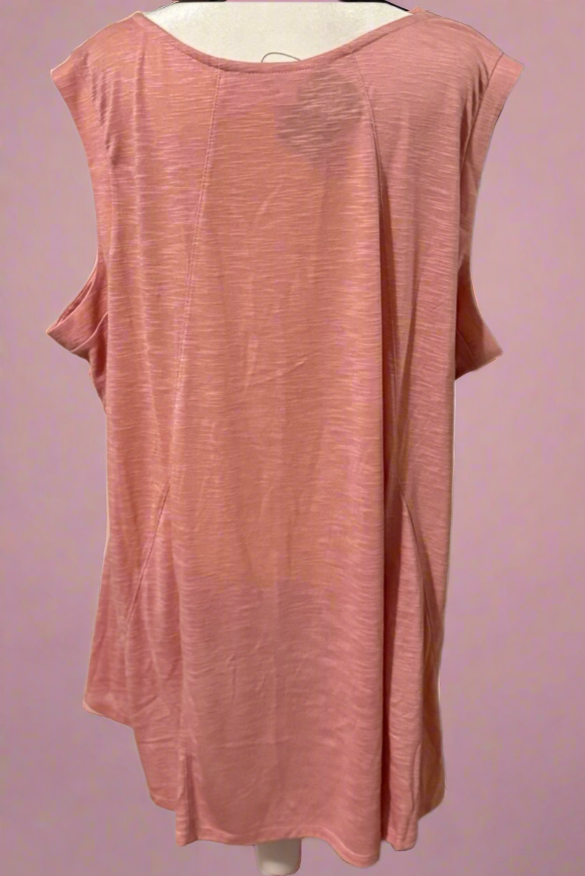 Avenue: Effortless Austin Comfort: Blush Pink Sleeveless Tank