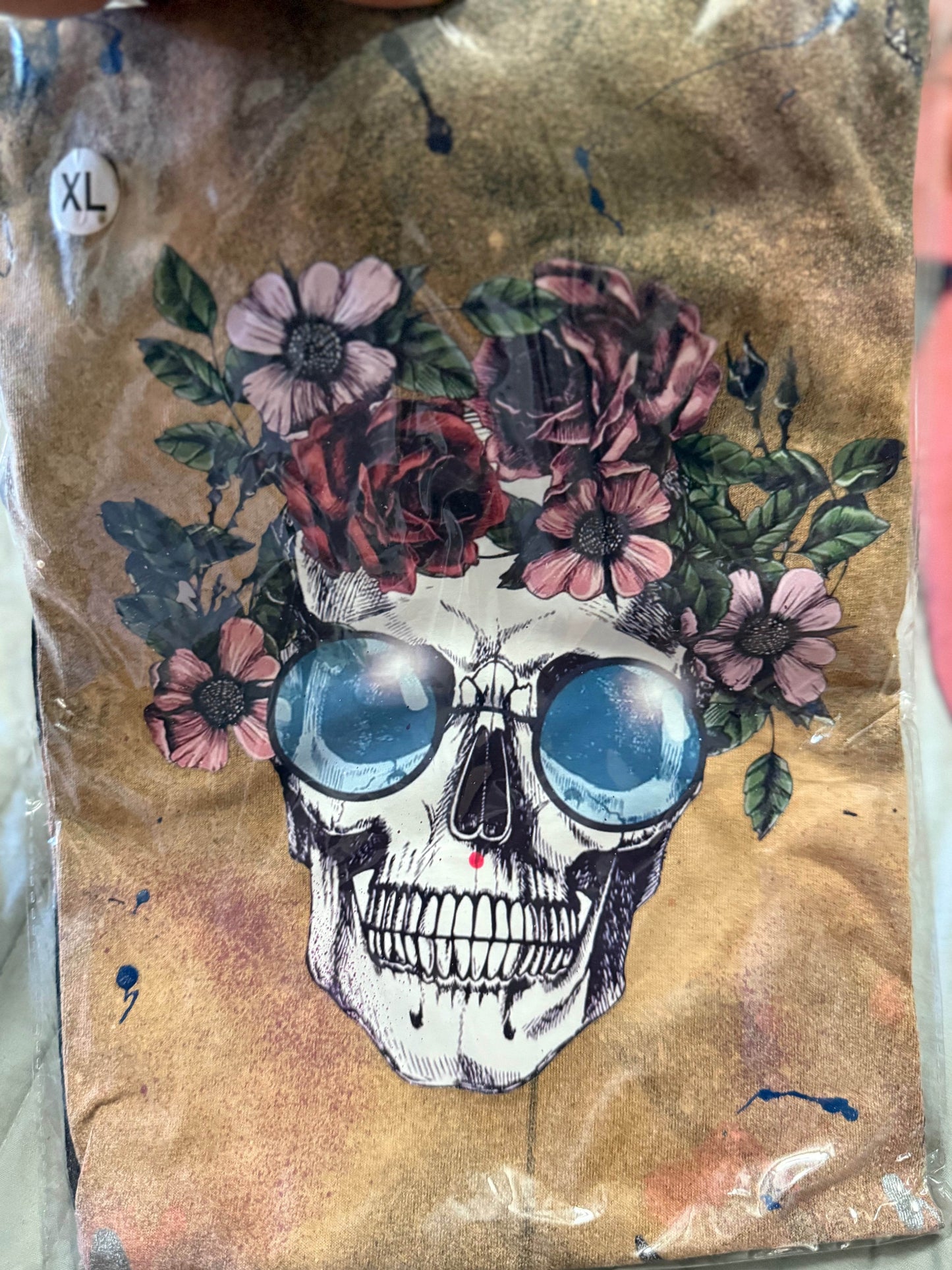 šŗ Floral Crown Skull Tee šø - PuzzlePieces2326