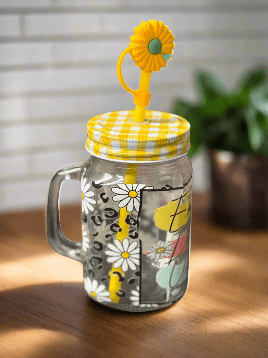 Empowered, Determined and Unstoppable Glass Cup - PuzzlePieces2326