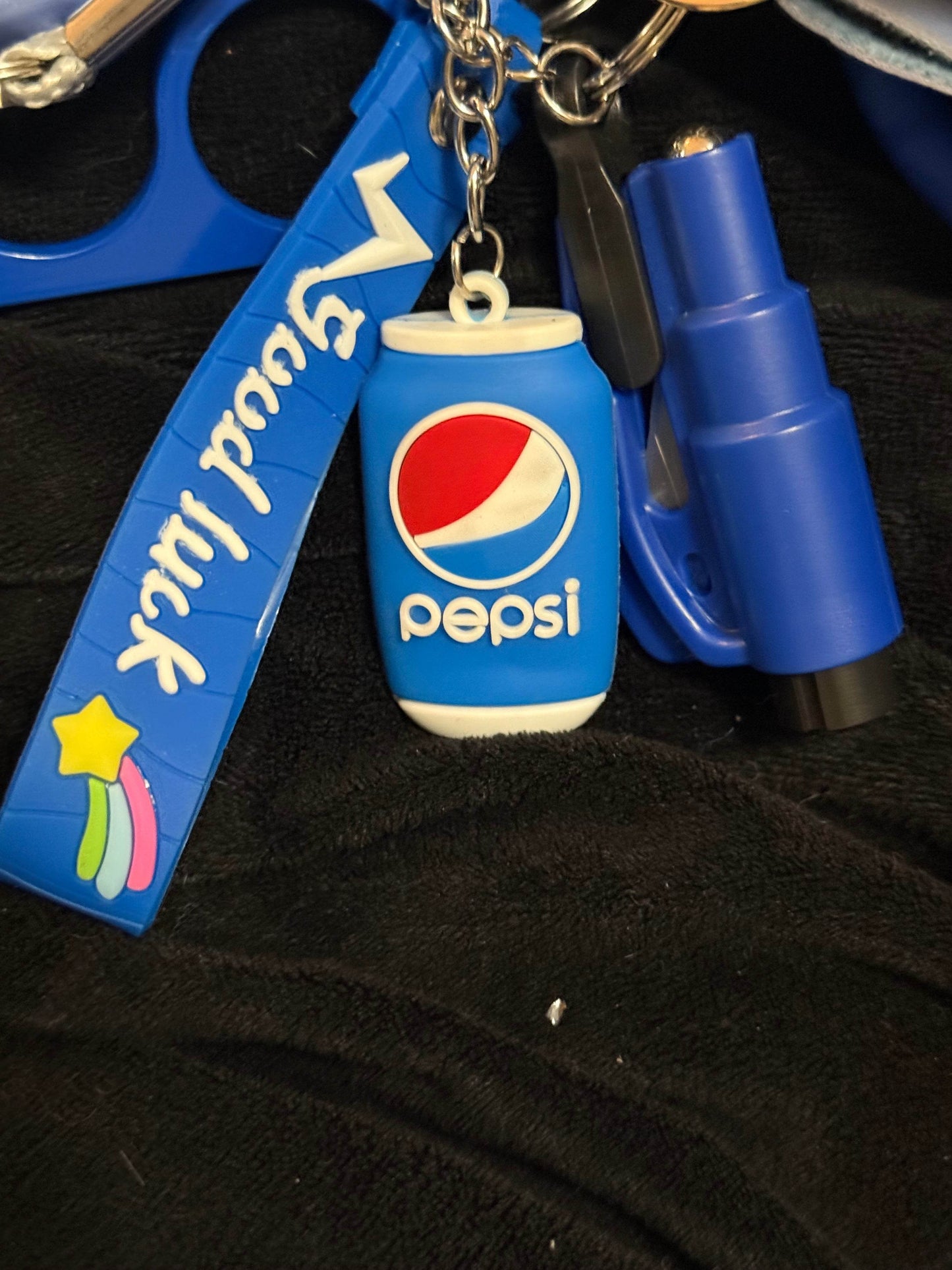 Turquoise defense keychain - PuzzlePieces2326