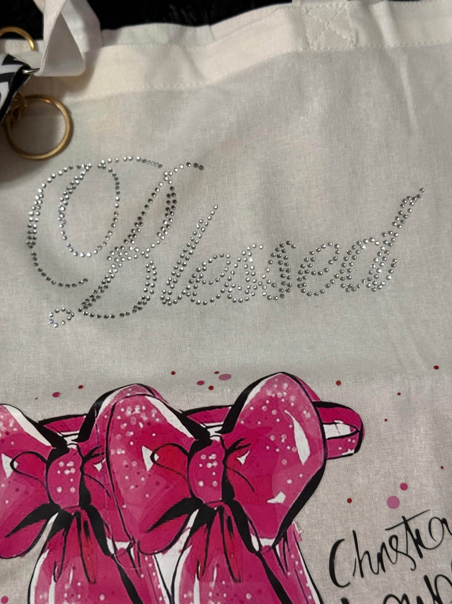 👜 Princess Rhinestone Fashion Tote Bag - PuzzlePieces2326