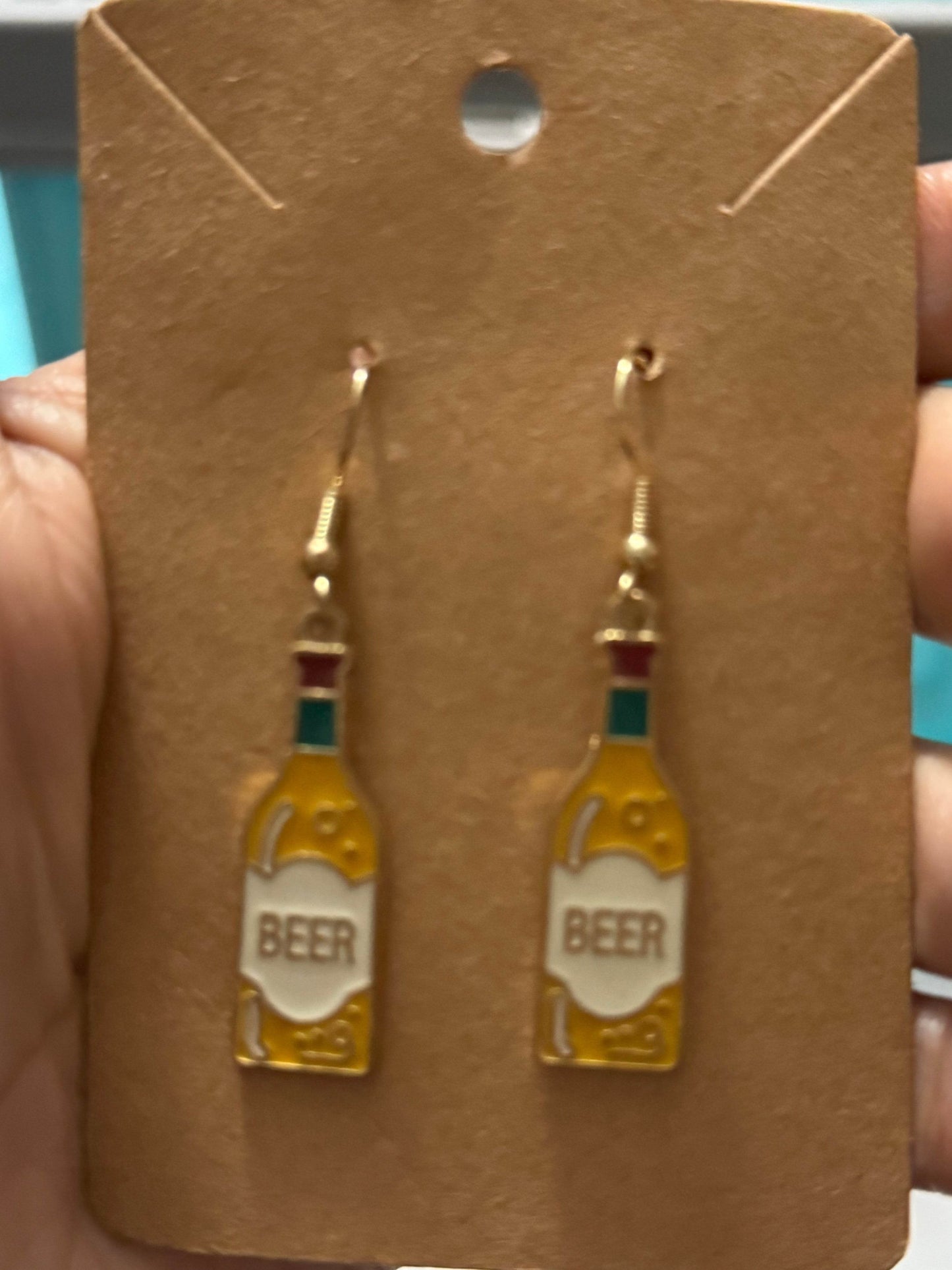🍺 Beer O'Clock Bottle Earrings 🍺 - PuzzlePieces2326