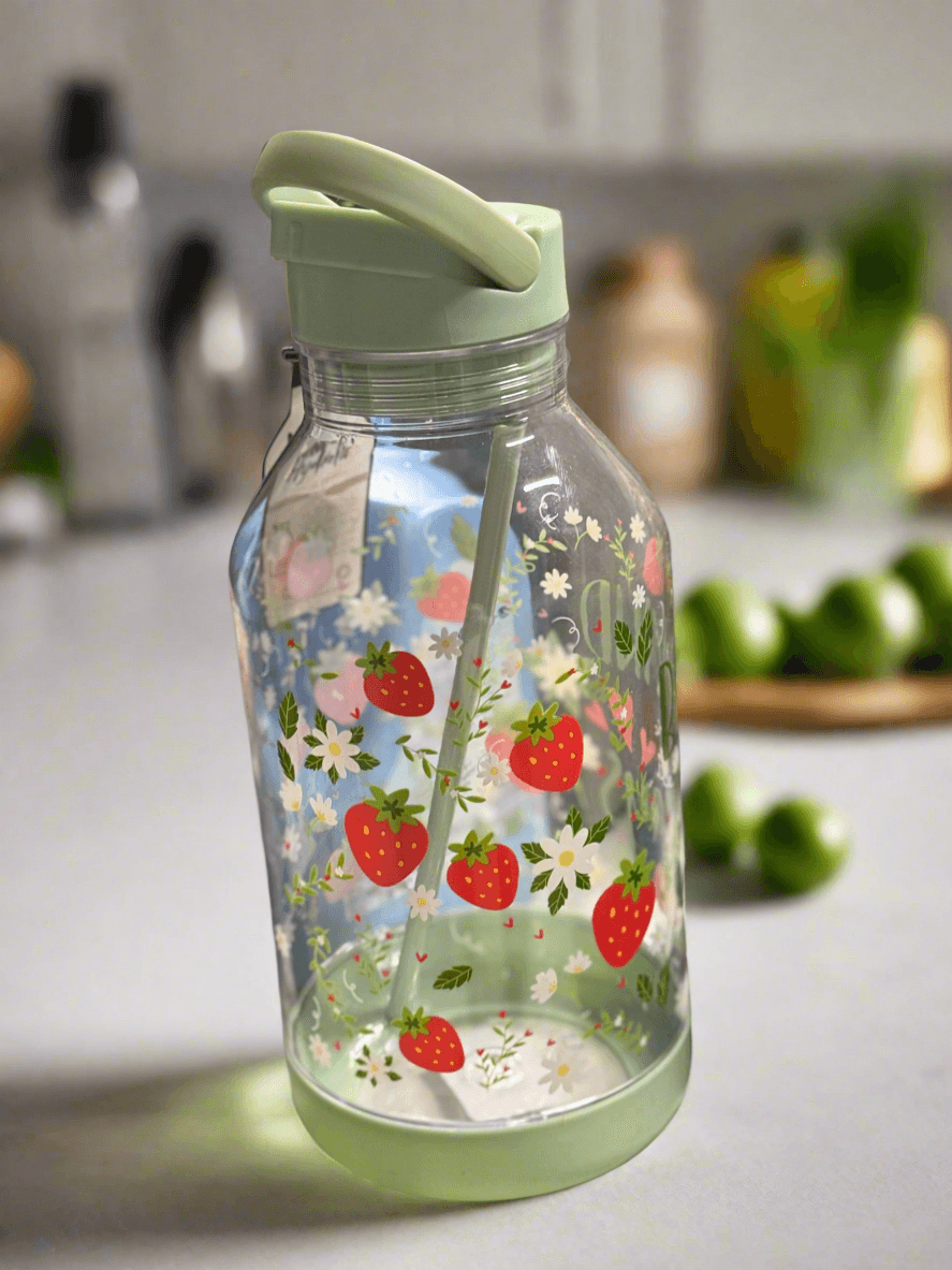Be Kind Always Strawberry Garden Water Bottle - PuzzlePieces2326