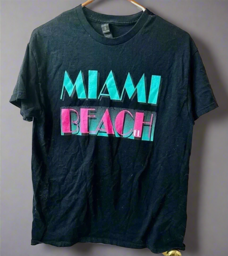 Retro Miami Beach Graphic Tee | 80s South Beach Vibes
