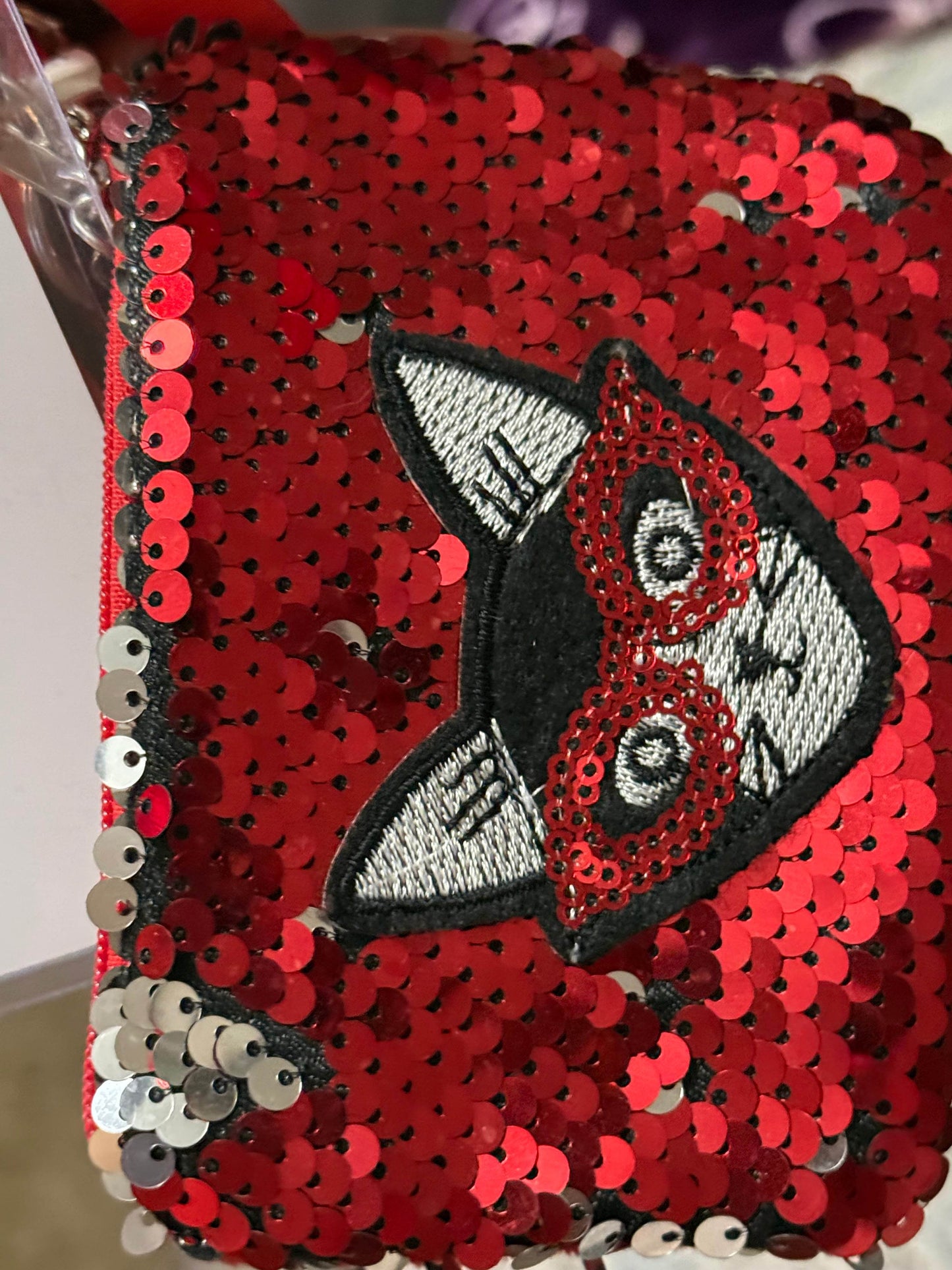 Red Sequin Fox Defense Keychain Set - PuzzlePieces2326