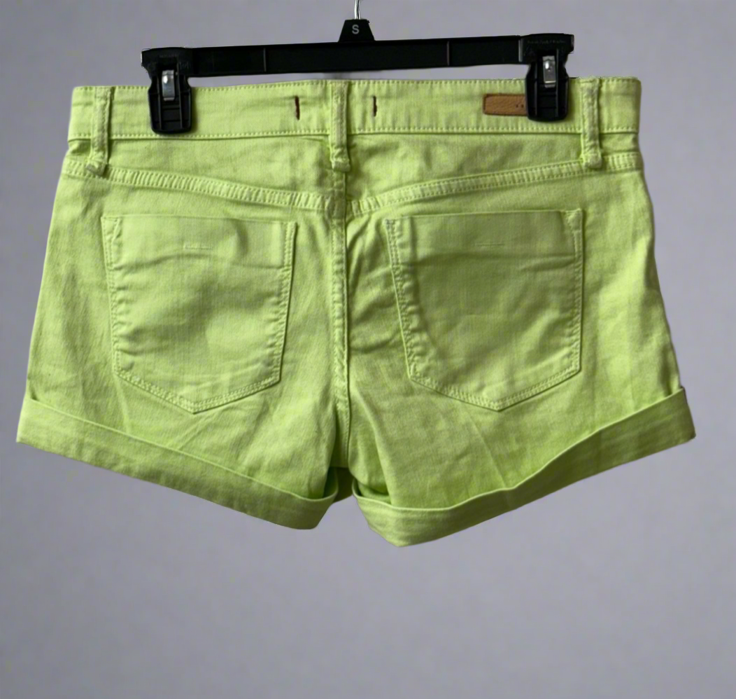 🌟 Sanctuary Austin Summer Vibes Lime Green Denim Shorts | PuzzlePieces