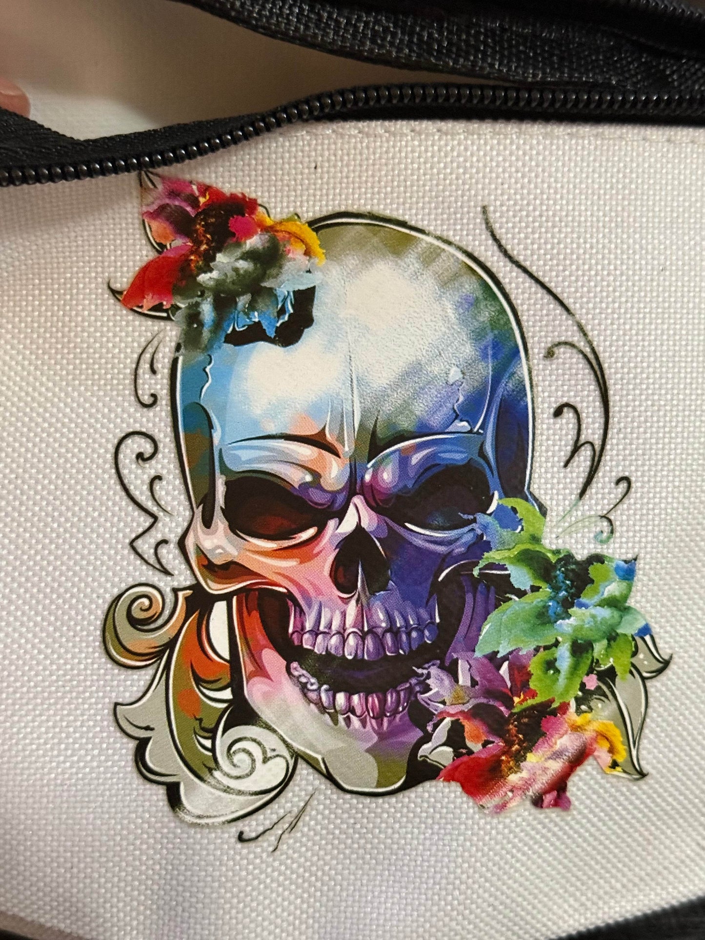 šØ Watercolor Skull Butterfly Fanny Pack - PuzzlePieces2326