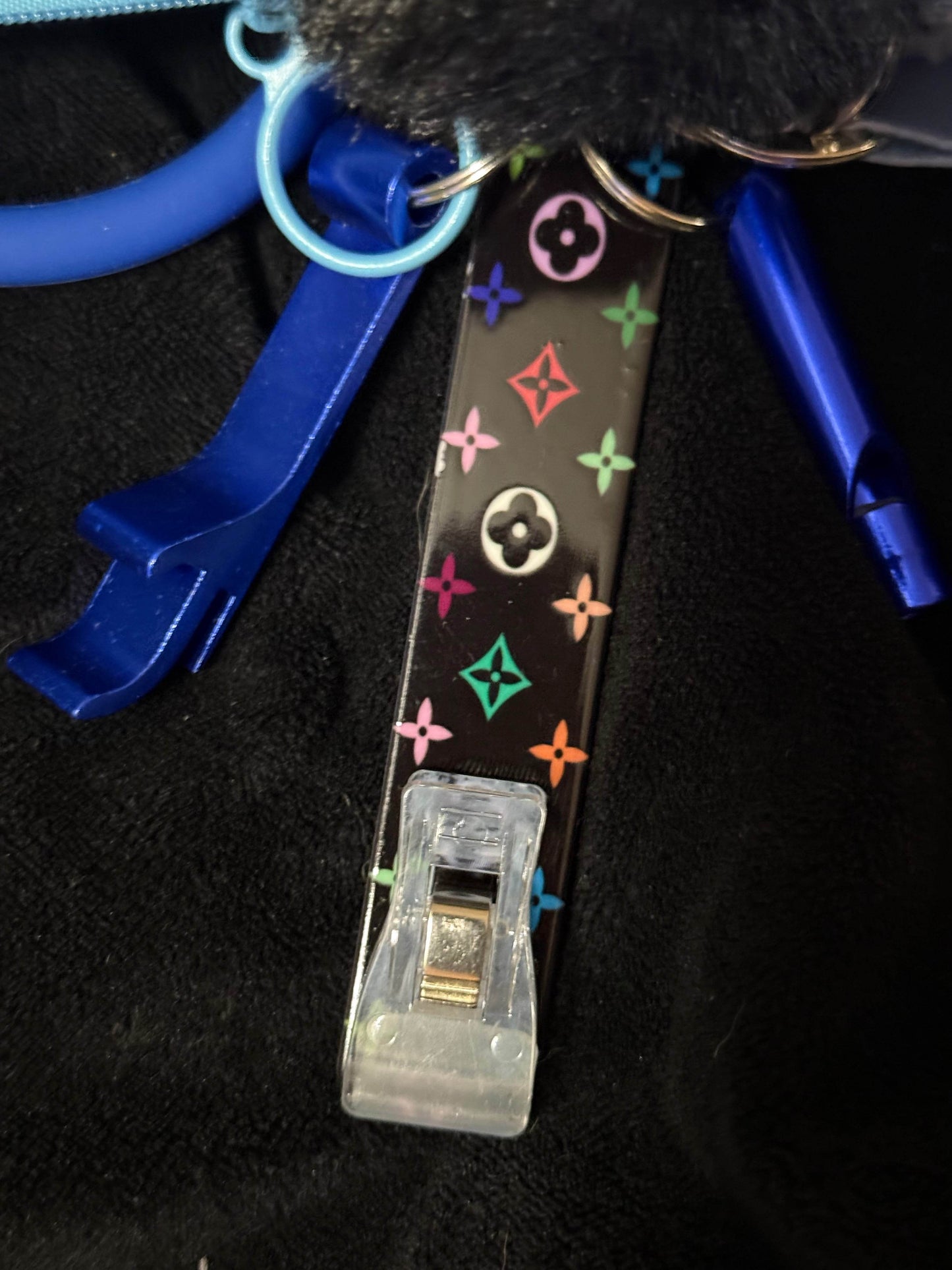 Turquoise defense keychain - PuzzlePieces2326