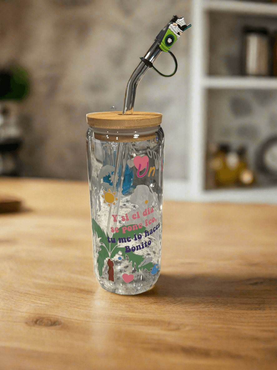 š“ Verano Sin Ti Glass Cup - PuzzlePieces2326