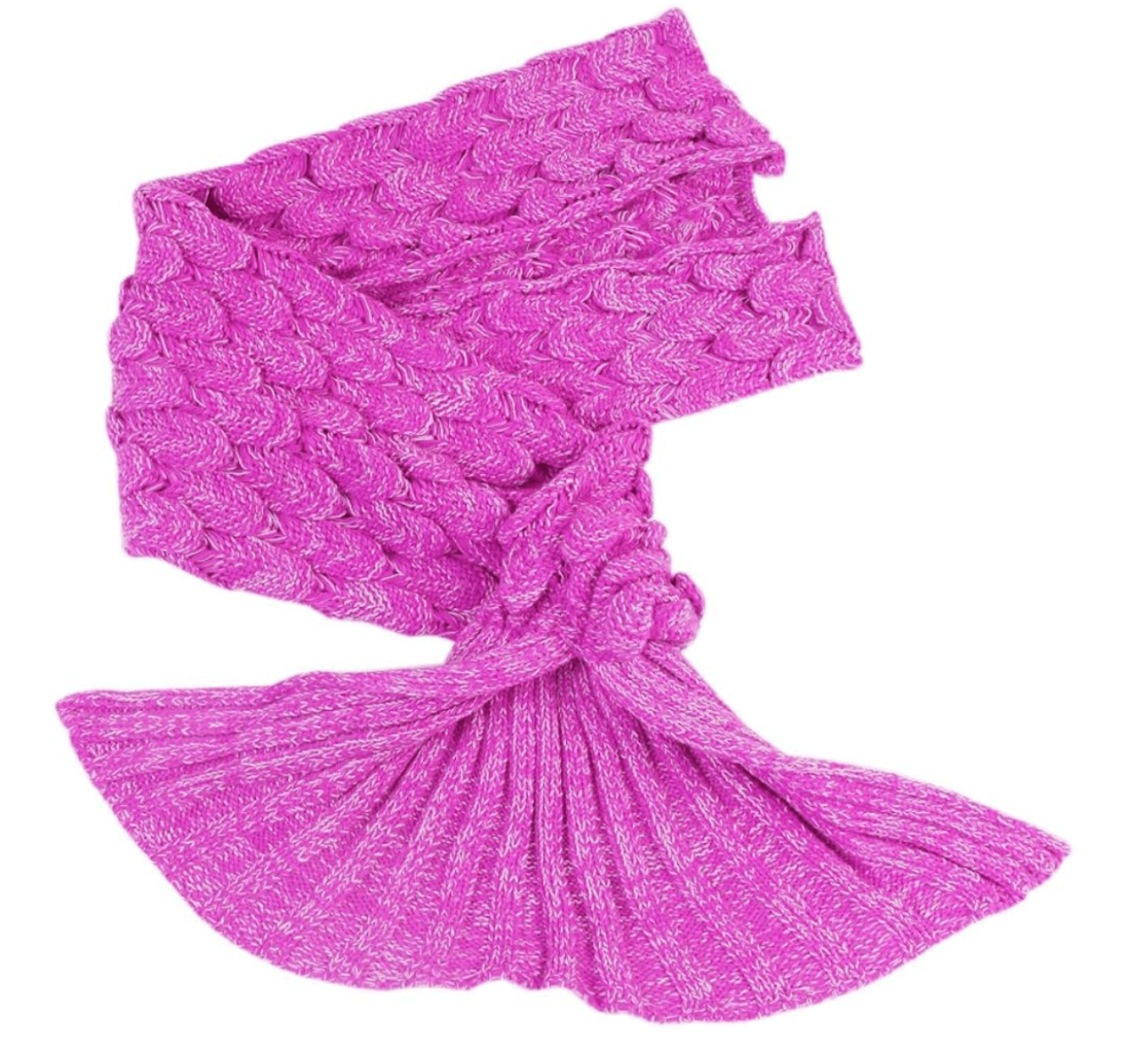 🧜♀️ Magical Mermaid Tail Blanket - Pink Fantasy - PuzzlePieces2326
