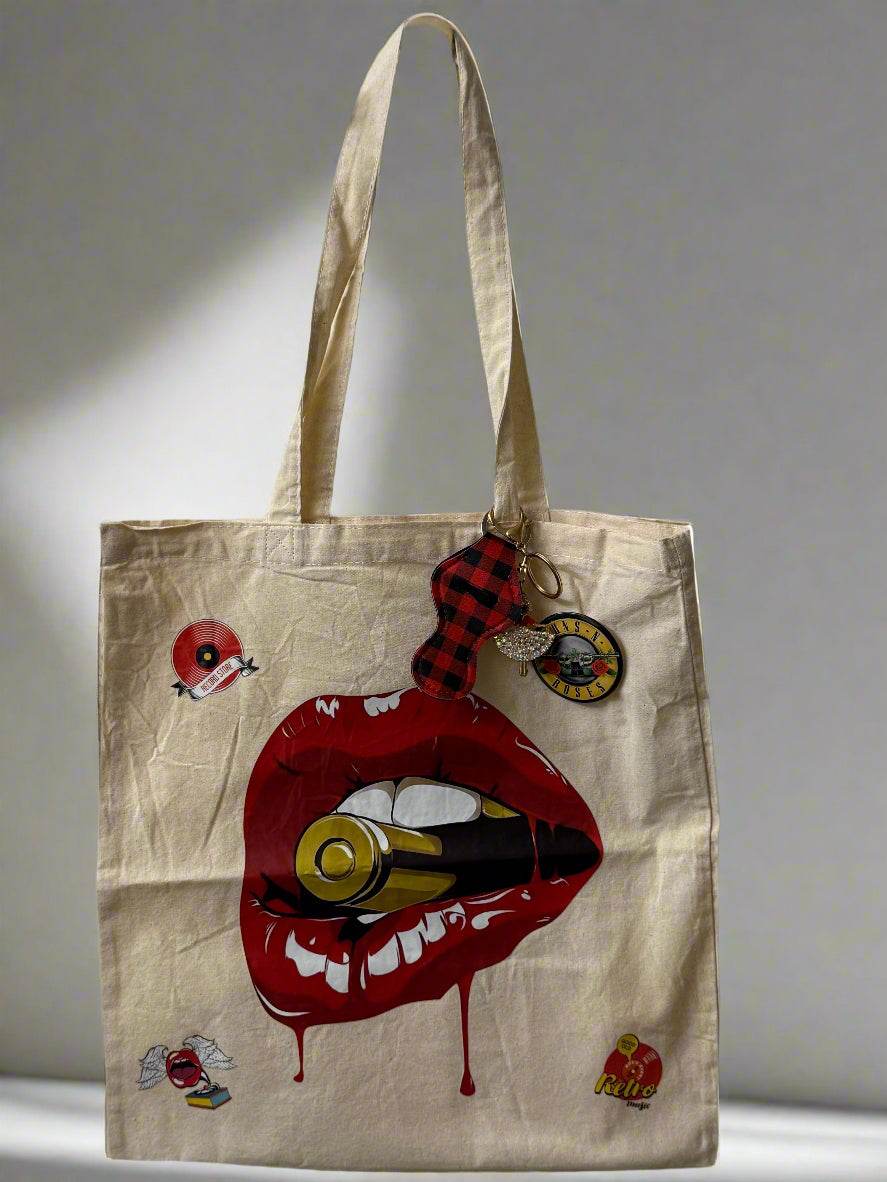 🎸 Rock Glam Tote Bag 🎤 - PuzzlePieces2326
