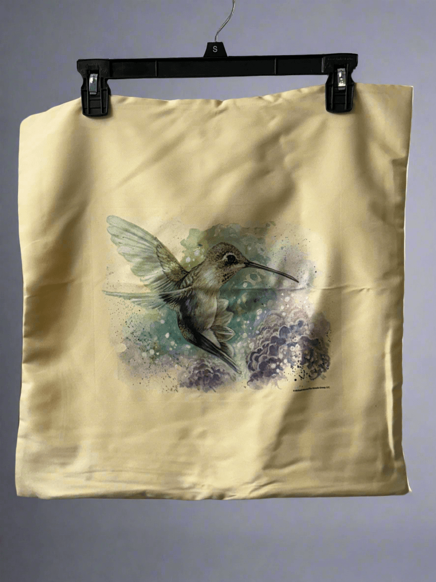 🌸 Watercolor Hummingbird Pillow Case - PuzzlePieces2326