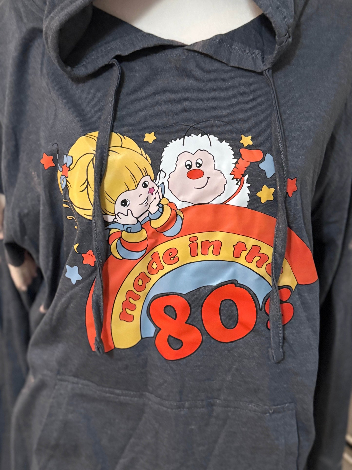 Made in the 80s Retro Bleach-Dye Hoodie - PuzzlePieces2326