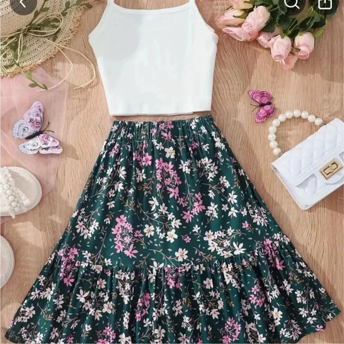 🌸 Sweet Summer Dreams Two-Piece Floral Dress Set 🌸