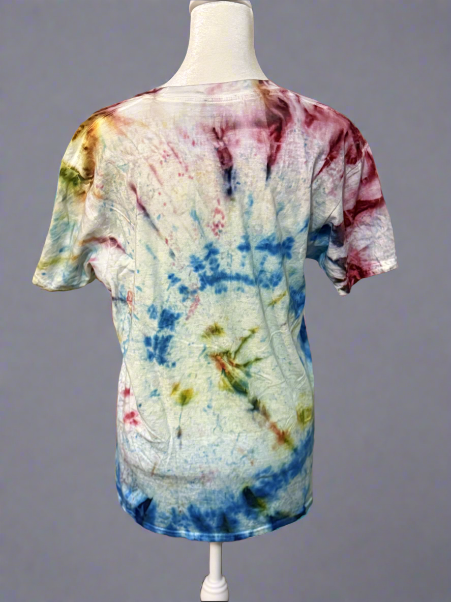 #Soccer Mom Buffalo Plaid" Tie-Dye T-Shirt