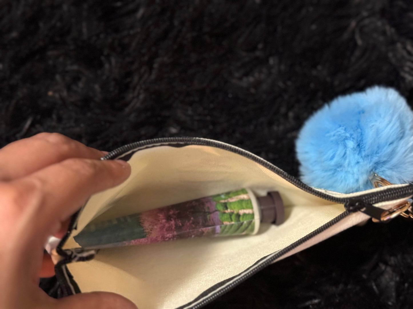 š¦ SWEET TREATS CANVAS POUCH WITH POM CHARM š§ - PuzzlePieces2326