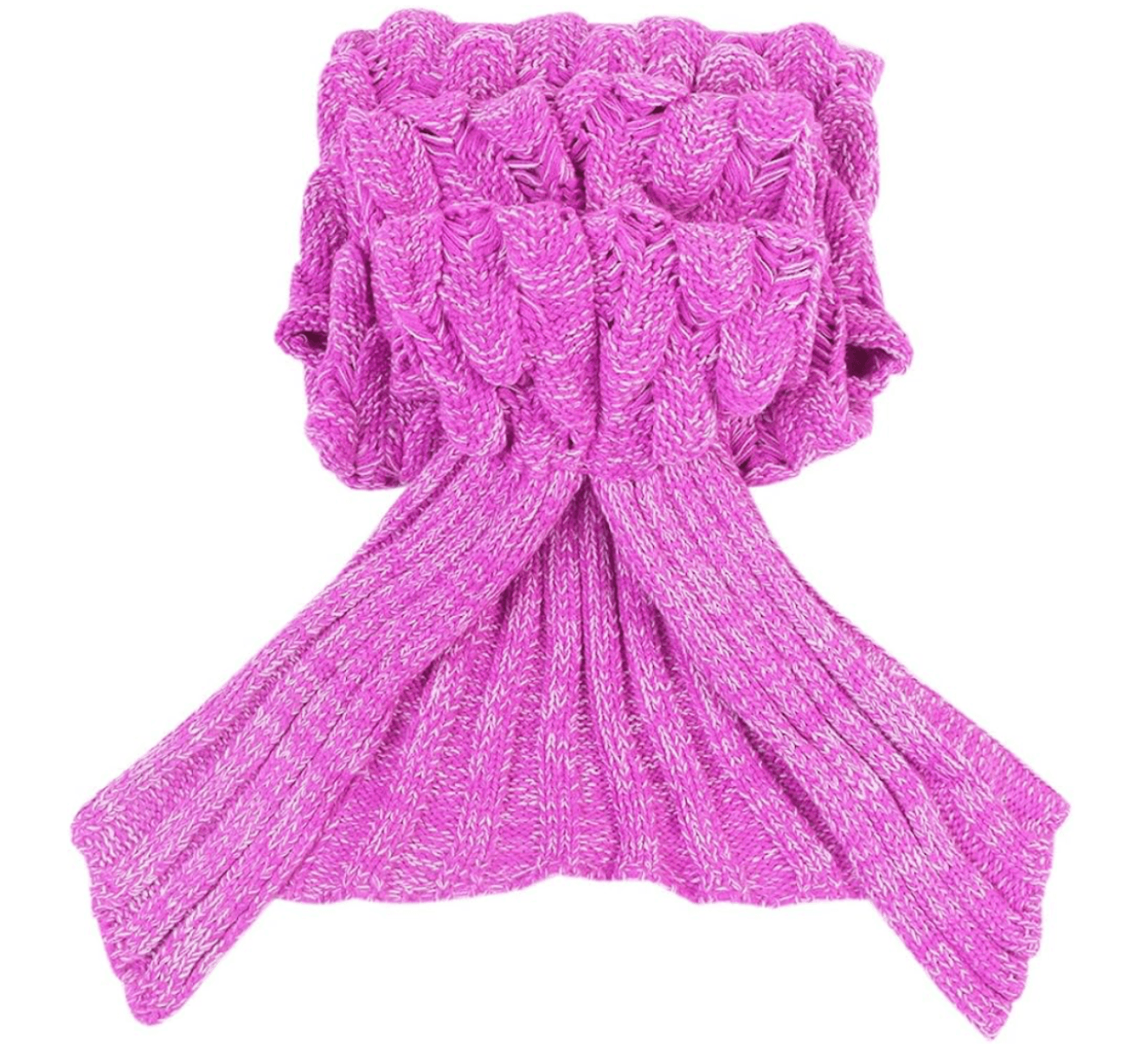 🧜♀️ Magical Mermaid Tail Blanket - Pink Fantasy - PuzzlePieces2326