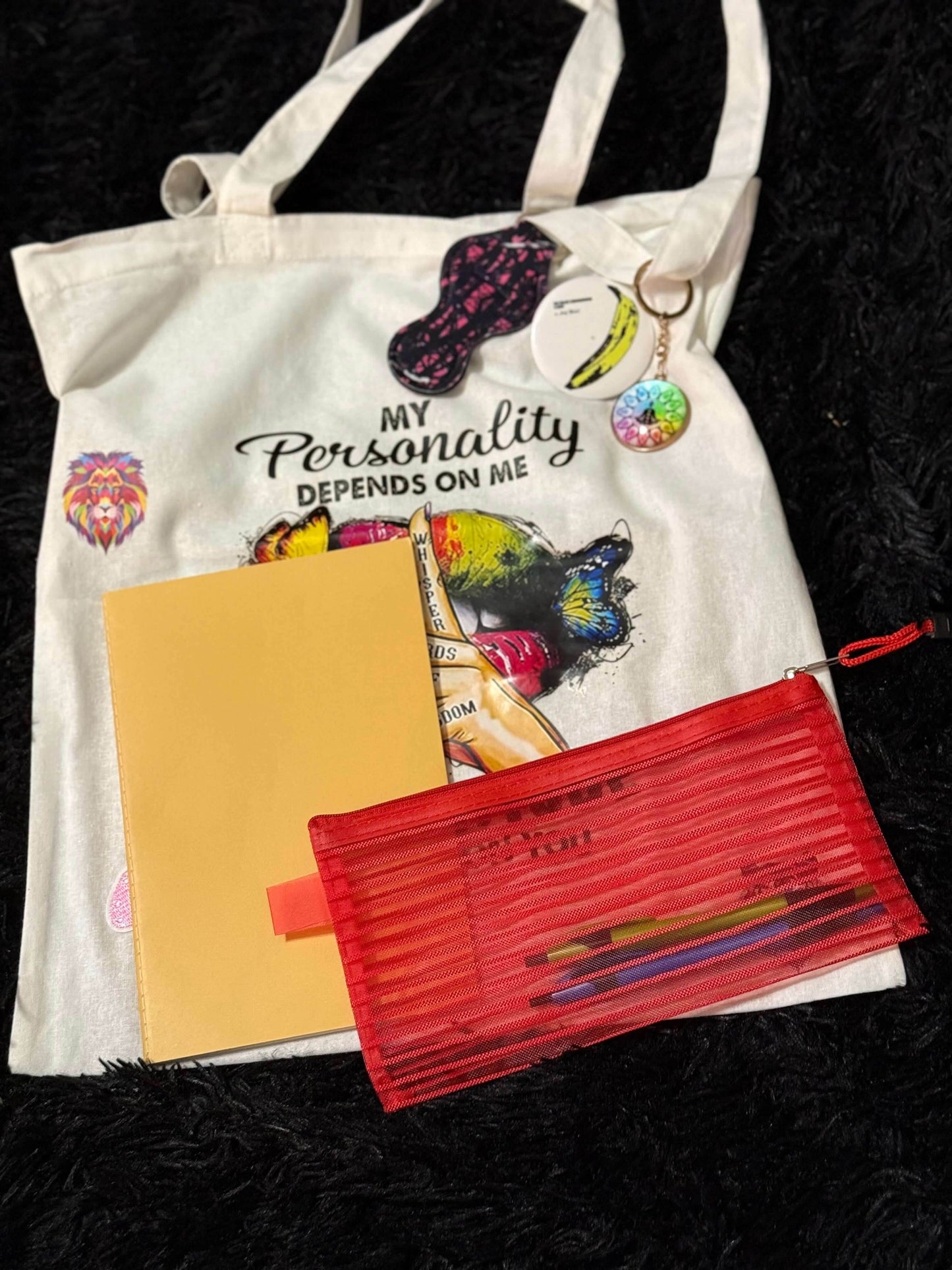 š¦ Positivity & Attitude Butterfly Tote Bag - PuzzlePieces2326