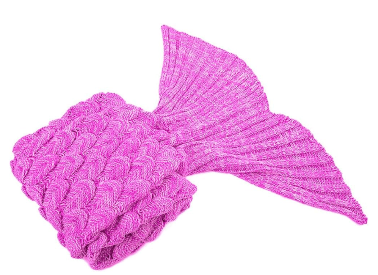🧜♀️ Magical Mermaid Tail Blanket - Pink Fantasy - PuzzlePieces2326