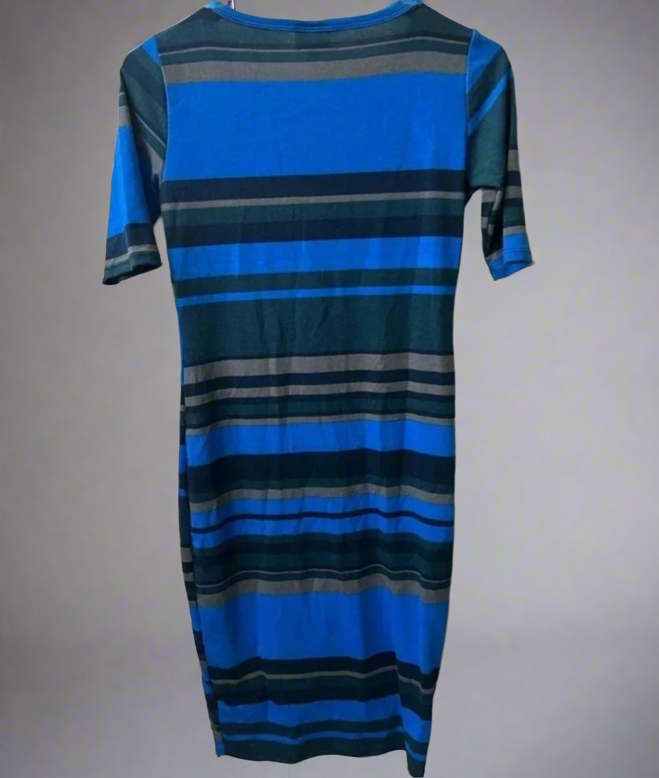 LulaRoe Ocean Waves Striped Body-Con Dress | Modern Minimalist Style