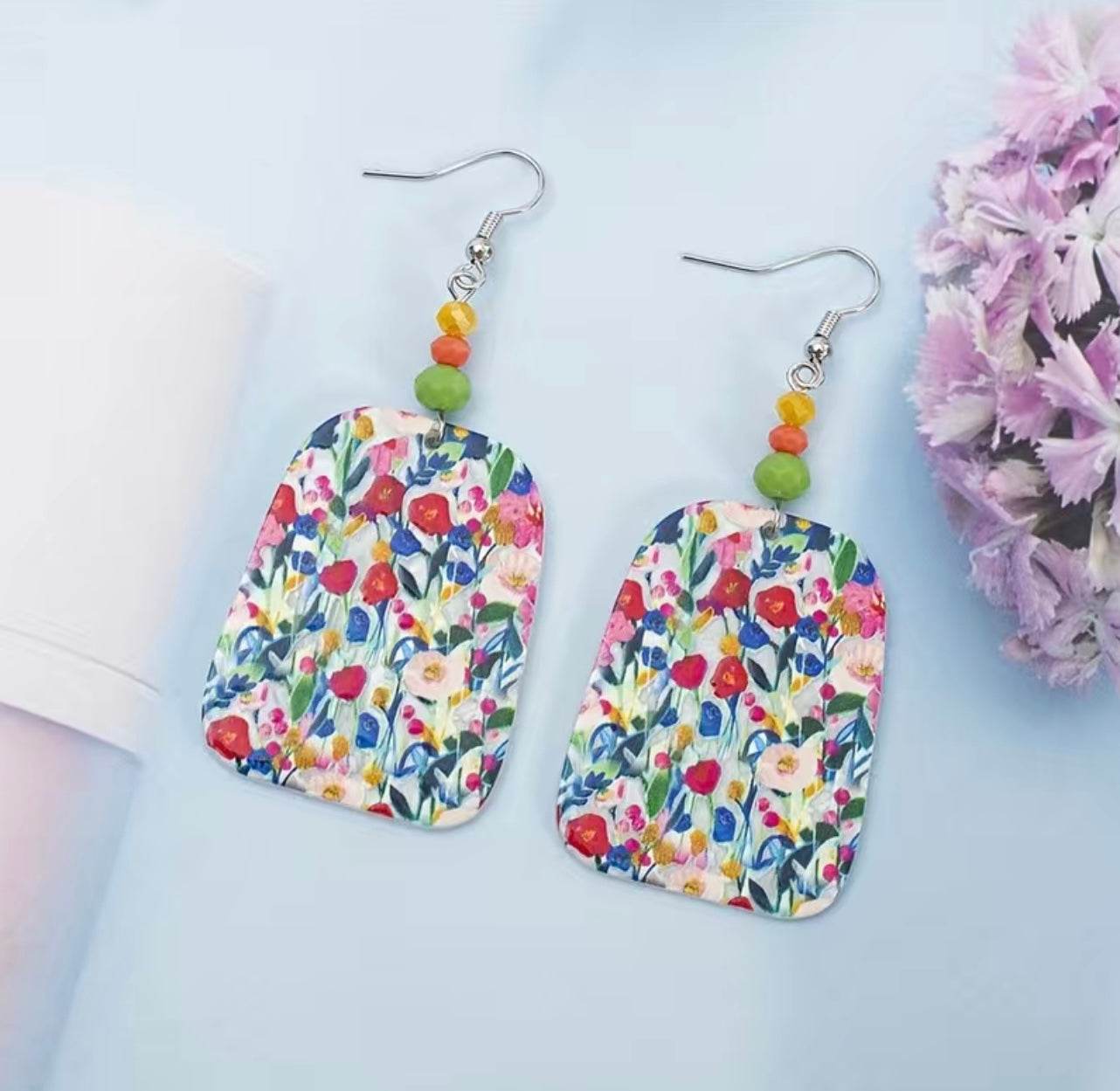 🌸 Wildflower Garden Statement Earrings - PuzzlePieces2326