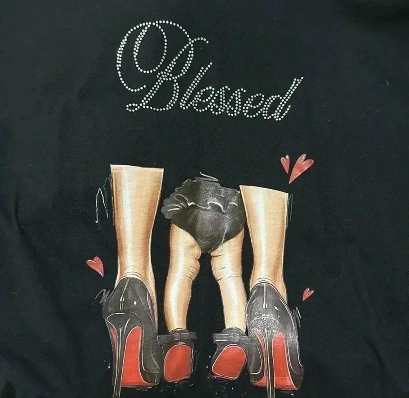 ✨ Blessed Luxury Rhinestone T-Shirt - PuzzlePieces2326