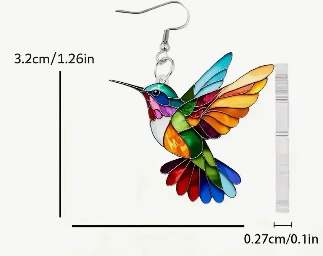 Enchanting Rainbow Crystal Dragonfly Earrings | Handcrafted in Austin | PuzzlePieces