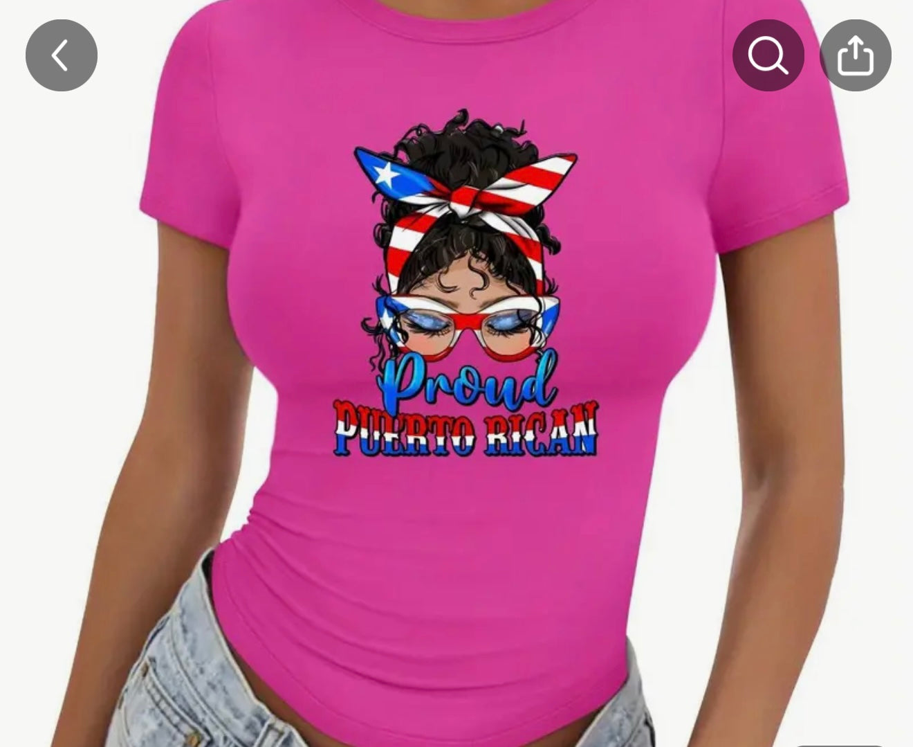 Proud Puerto Rican Hoodie | Messy Bun Design | Puerto Rico Pride | Austin Latina Fashion