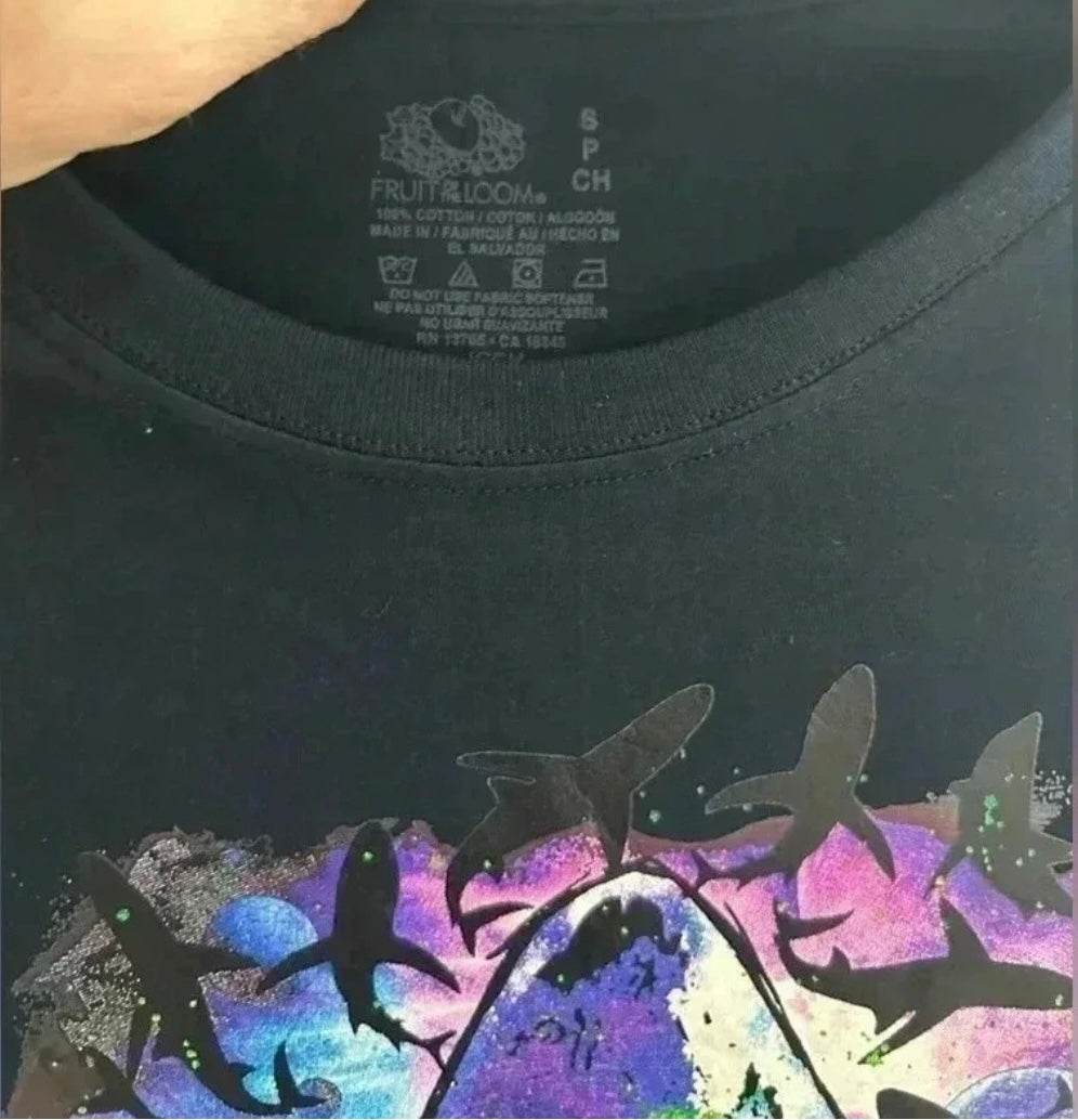 🦈 GALAXY SHARK T-SHIRT 🌌 - PuzzlePieces2326