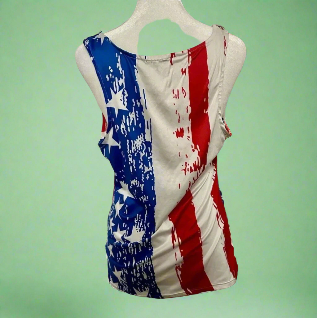 🇺🇸 Patriotic American Flag Tank Top - Show Your Stars and Stripes Spirit