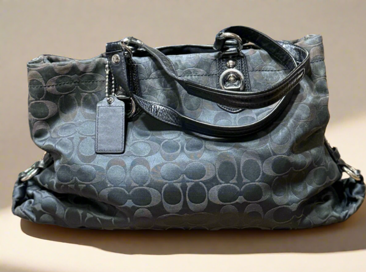 Coach Ashley Signature Hobo Bag in Charcoal