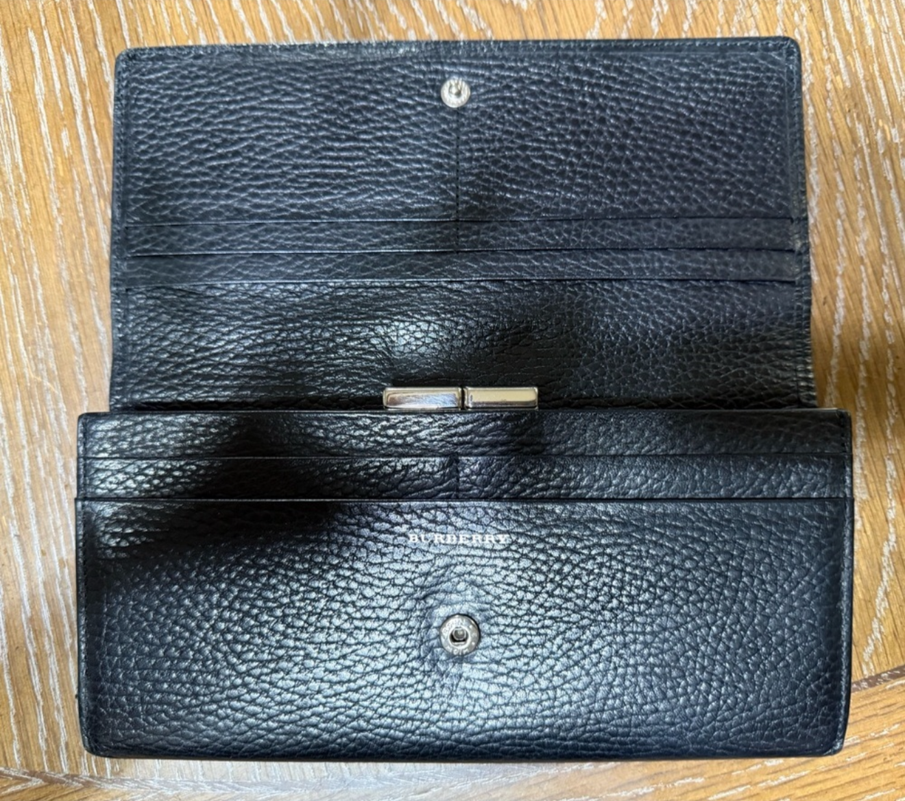 Authentic Burberry Continental Wallet in Classic Black | Austin Wallet Collection| PuzzlePieces