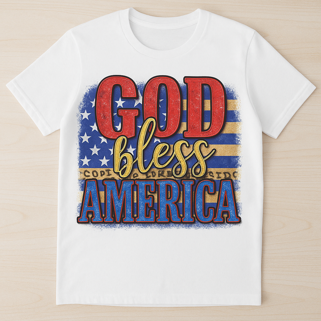🇺🇸 God Bless America Women's T-Shirt - Patriotic Pride