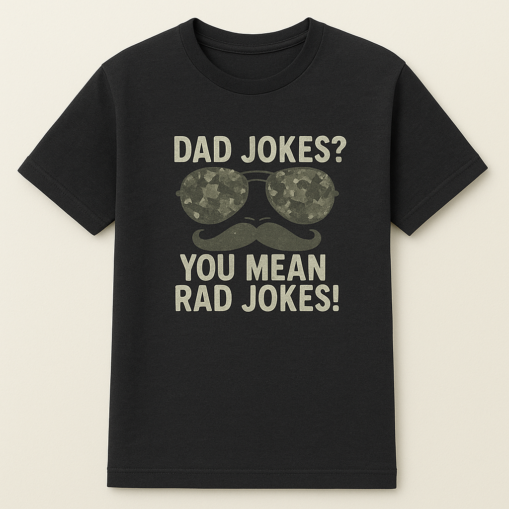 Dad Jokes? You Mean Rad Jokes! T-Shirt - The Ultimate Cool Dad Statement Piece