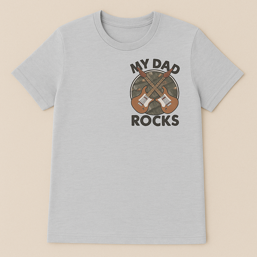 My Dad Rocks Guitar T-Shirt | Handcrafted in Austin