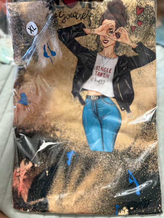 💁‍♀️ Single/Taken Status T-Shirt - Sassy Style Statement 💫 - PuzzlePieces2326