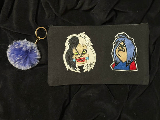 Cruella Deville coin/pencil/makeup pouch - PuzzlePieces2326