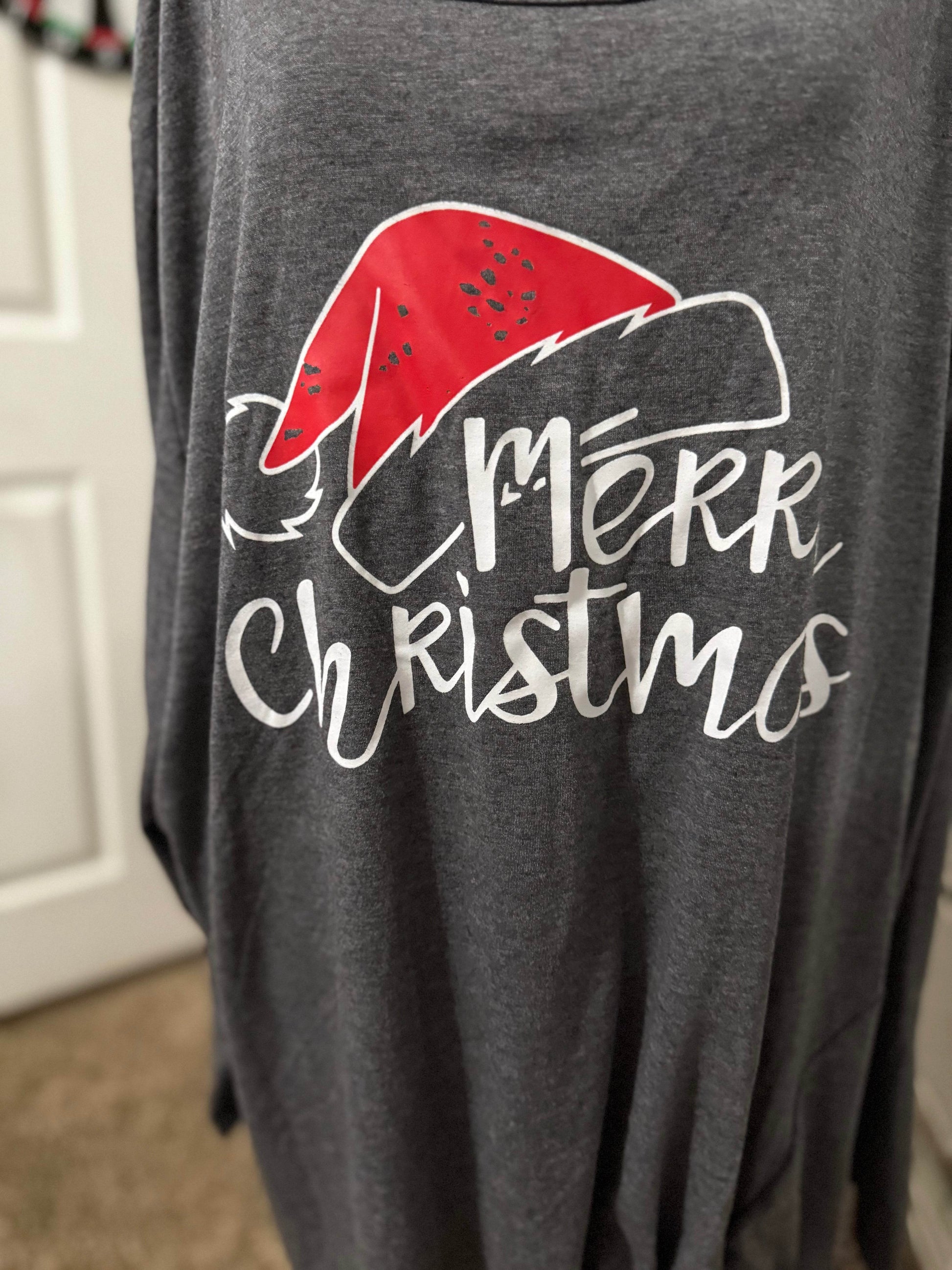 🎄 Merry Christmas Side-Knot Tee 🎅 - PuzzlePieces2326