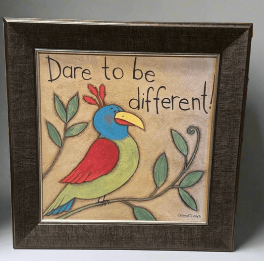 🎨 DARE TO BE DIFFERENT INSPIRATIONAL BIRD ART 🐦 - PuzzlePieces2326