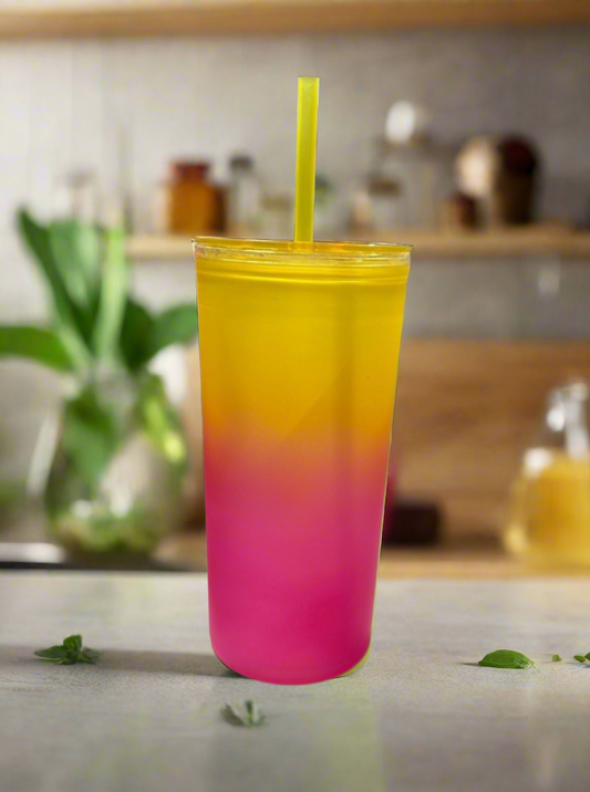 🌅 Sunrise Ombré Color-Changing Tumbler | 24oz| PuzzlePieces