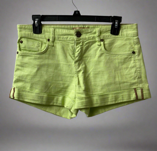 🌟 Sanctuary Austin Summer Vibes Lime Green Denim Shorts | PuzzlePieces