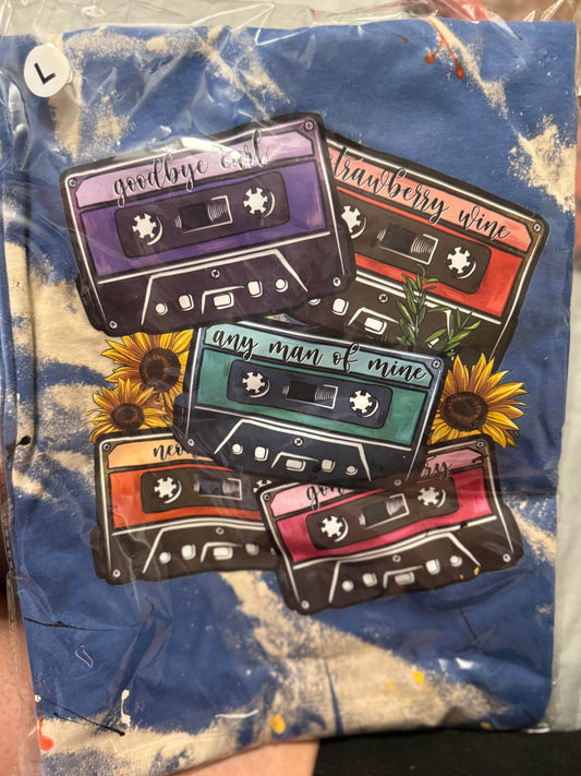 📼 Retro Mixtape Memories T-Shirt - Country Love Songs Edition 🌻 - PuzzlePieces2326
