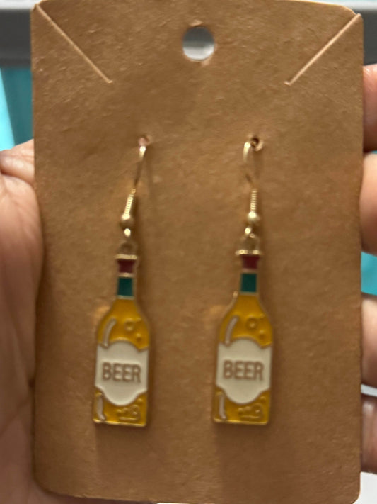 🍺 Beer O'Clock Bottle Earrings 🍺 - PuzzlePieces2326