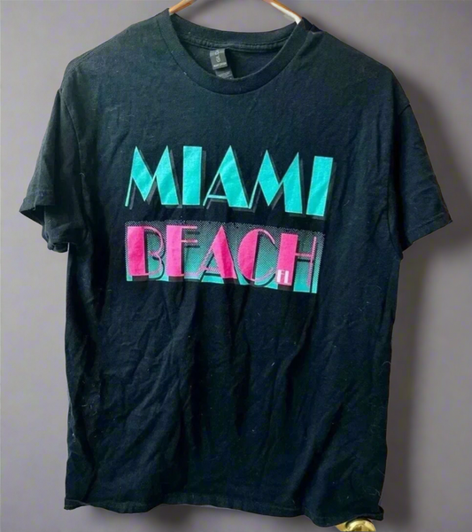 Retro Miami Beach Graphic Tee | 80s South Beach Vibes
