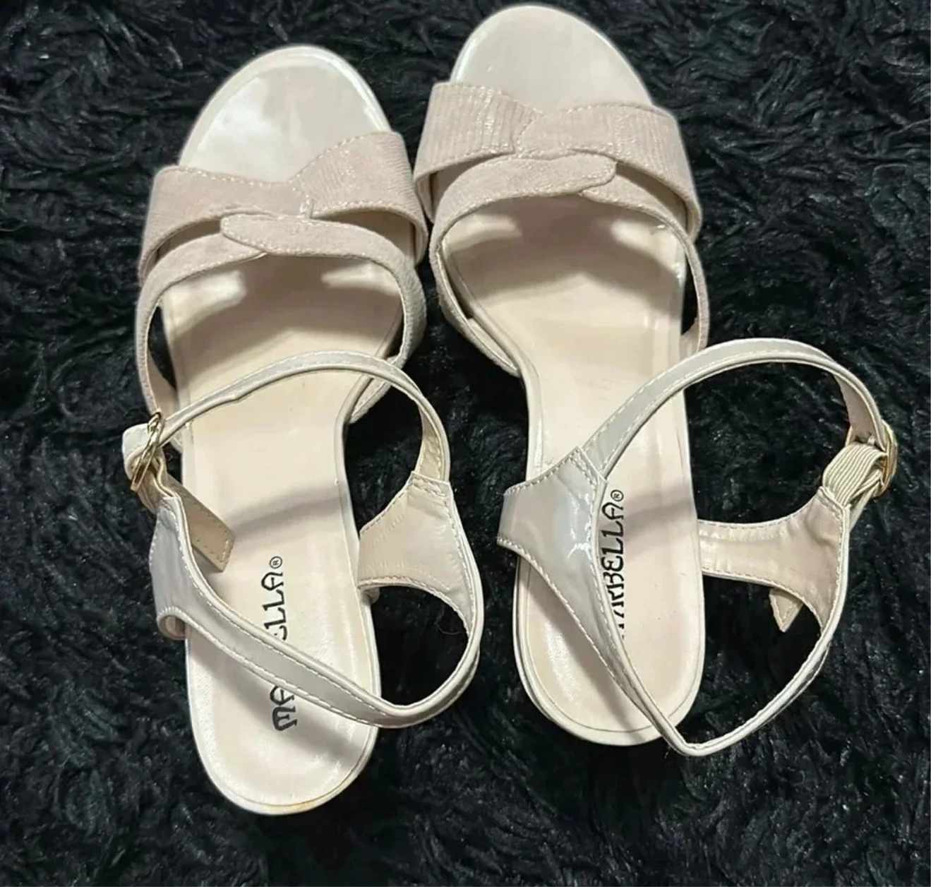 Porcello Lex Marbella Pearl Shimmer Cross-Strap Sandals | Elegant Evening & Special Occasion Footwear