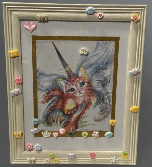 🦄 MAGICAL CATICORN DECORATIVE FRAMED ART 🌈 - PuzzlePieces2326