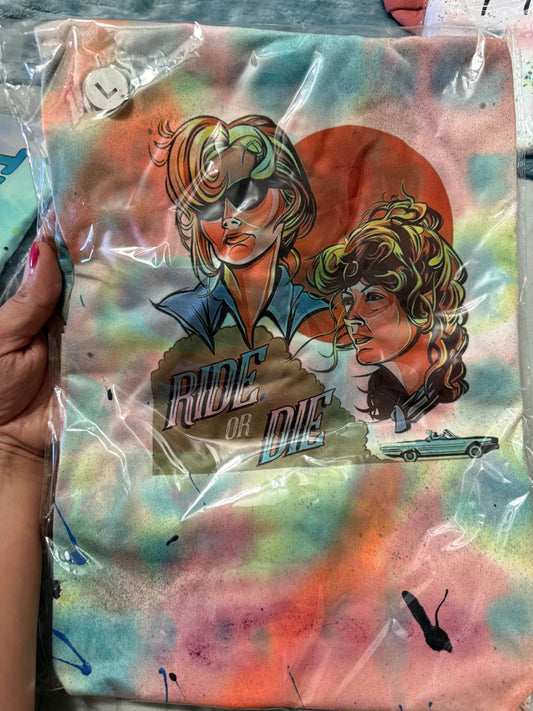 🚗 Ride or Die Watercolor T-Shirt - Freedom Seekers Edition 🌅 - PuzzlePieces2326