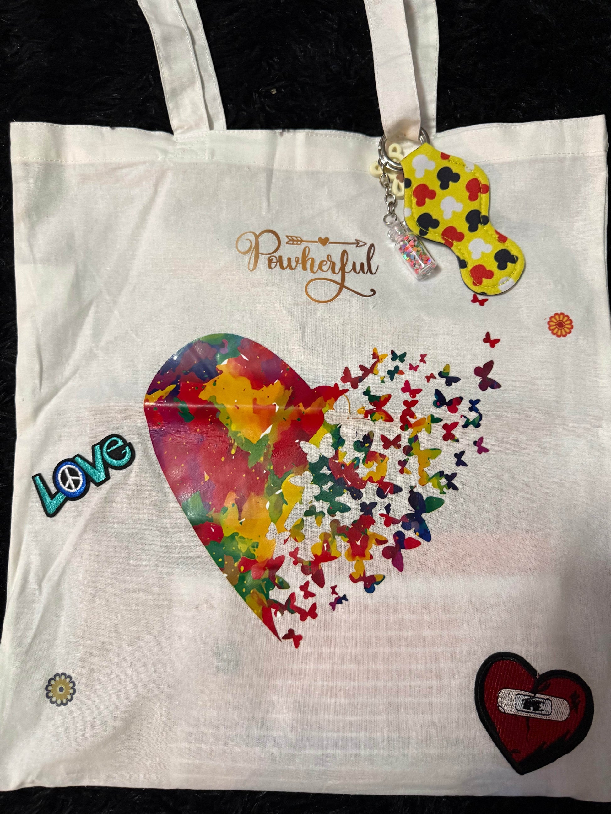 🦋 Powerful Love Butterfly Tote Bag - PuzzlePieces2326